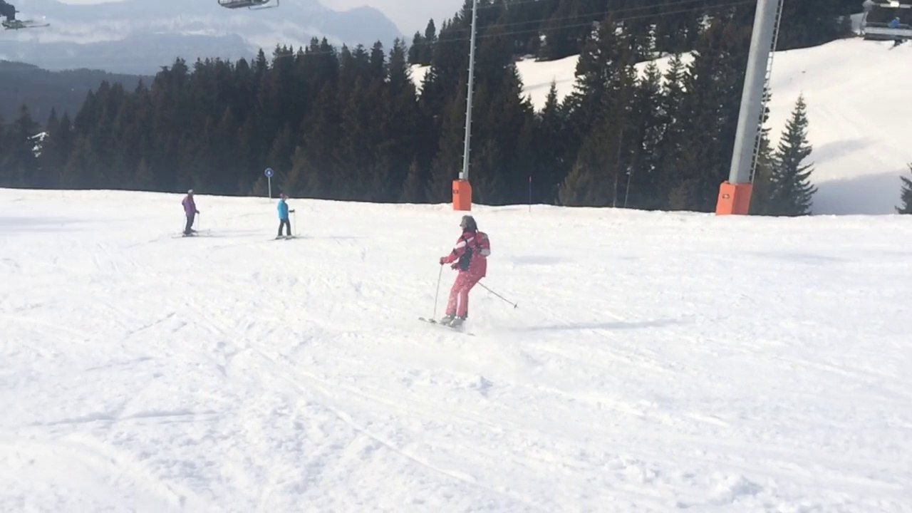 slow motion montagne ski notre dame de bellecombe Olive