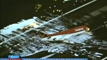 Lucky escape as plane crash lands without front landing gear