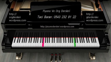 PİYANO DERSİ :FÜR ELİSE - Taci Hoca - 0543 232 91 22