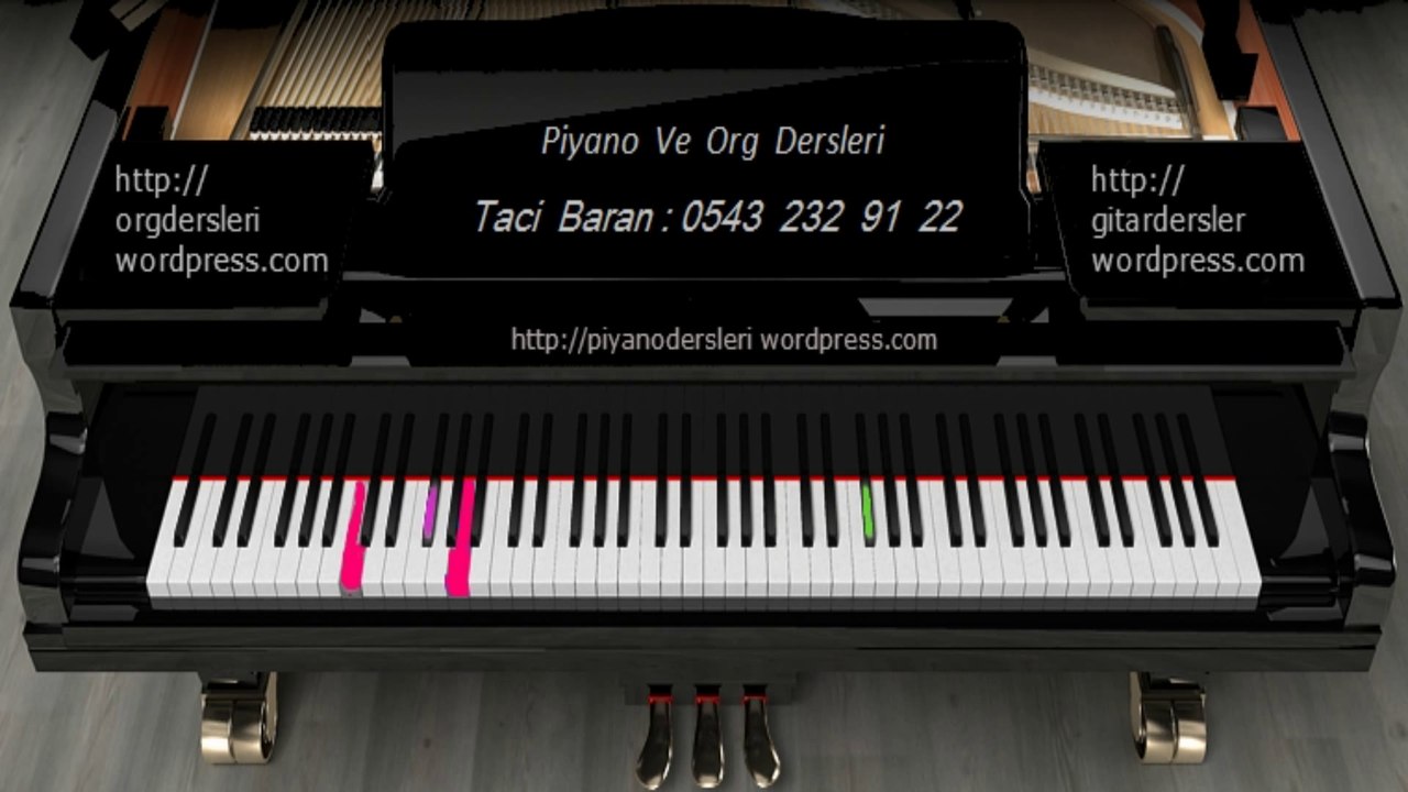PİYANO DERSİ 1 : Beethoven _  5.Symphony - Taci Hoca - 0543 232 91 22