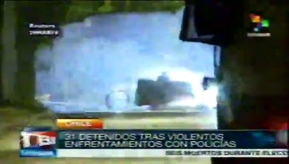 Día del joven combatiente en Chile deja saldo de 31 detenidos