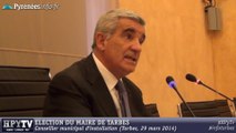 [TARBES] Conseil municipal Gérard Trémège élu maire (28 mars 2014)