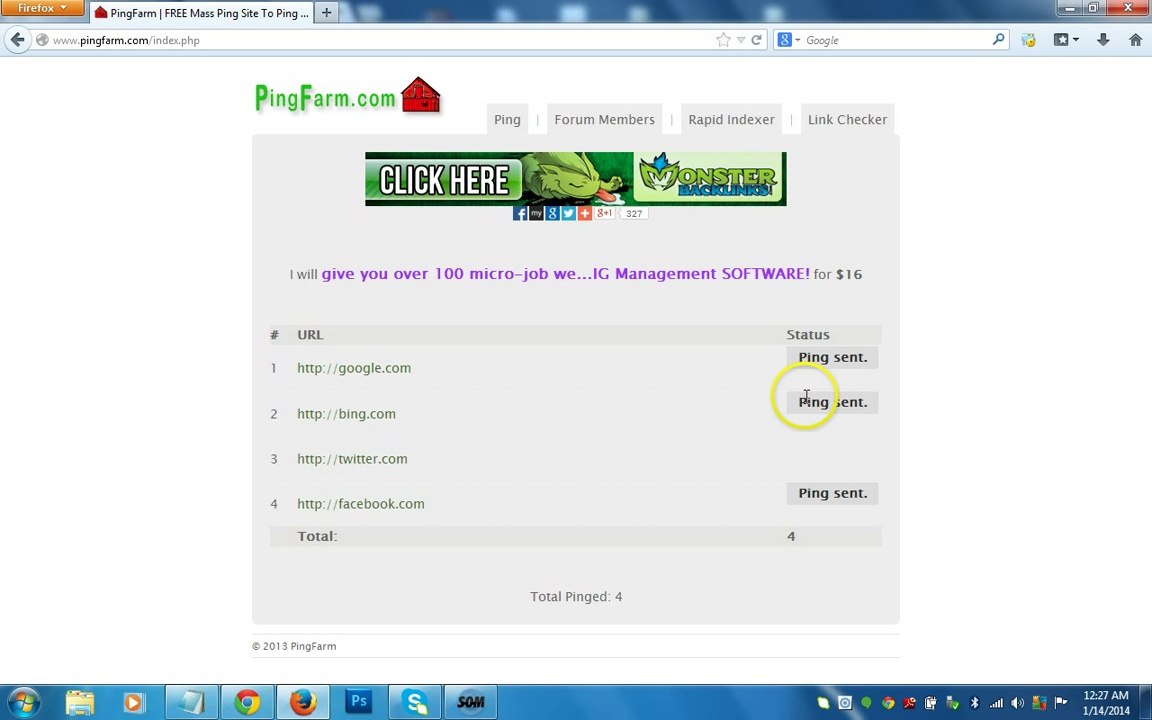 Ping Your Website or Blog and Get More Traffic FREE of Cost |Get Indexed Quickly on Google