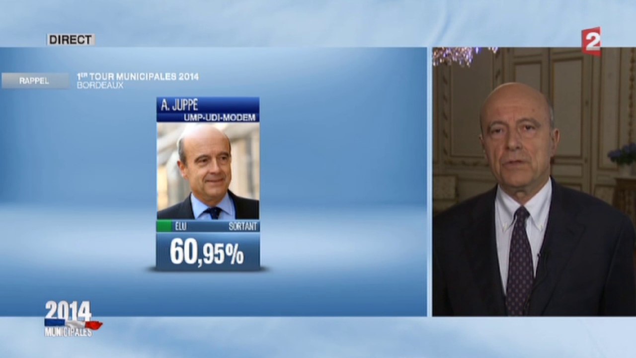 Alain Juppé n'a pas vu « la vague bleu Marine »