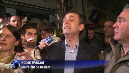 Béziers: victoire de la liste Ménard soutenue par le FN