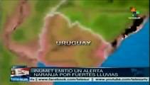 Autoridades uruguayas alertan por posibles tormentas eléctricas