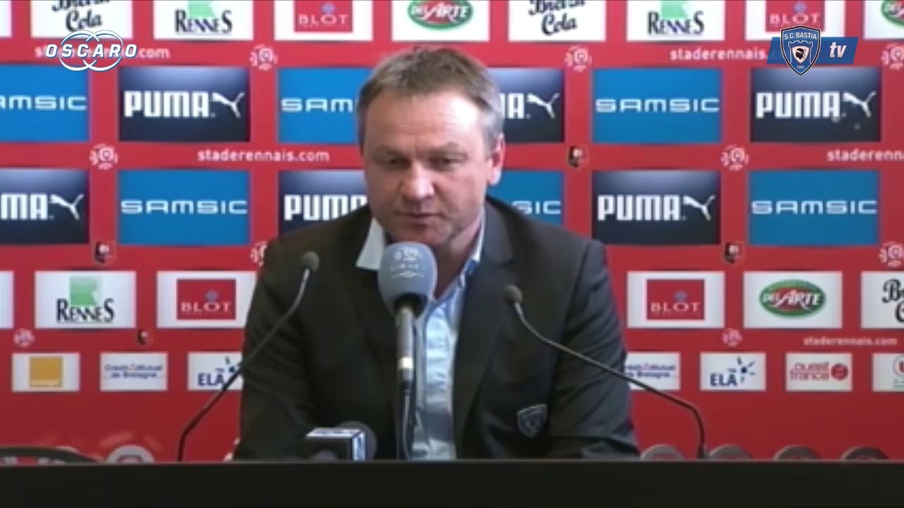 L1 / 2013-14 : Rennes 3-0 Bastia : Réaction de F. Hantz