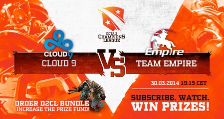 Empire vs cloud9 game 3Semifinal @ D2CL Season 2 (Russian)