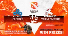 Team Empire vs Cloud 9 Game 2 - Dota 2 Champions League Playoffs Semi Final TobiWan & Capitalist