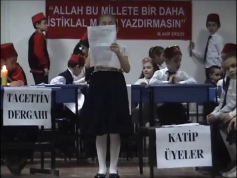 İstiklal Marşının Kabulü Gösterisi - Tokat İbni Kemal İ.O.
