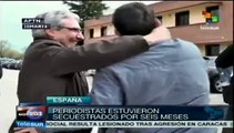 Regresan a España reporteros secuestrados por seis meses en Siria