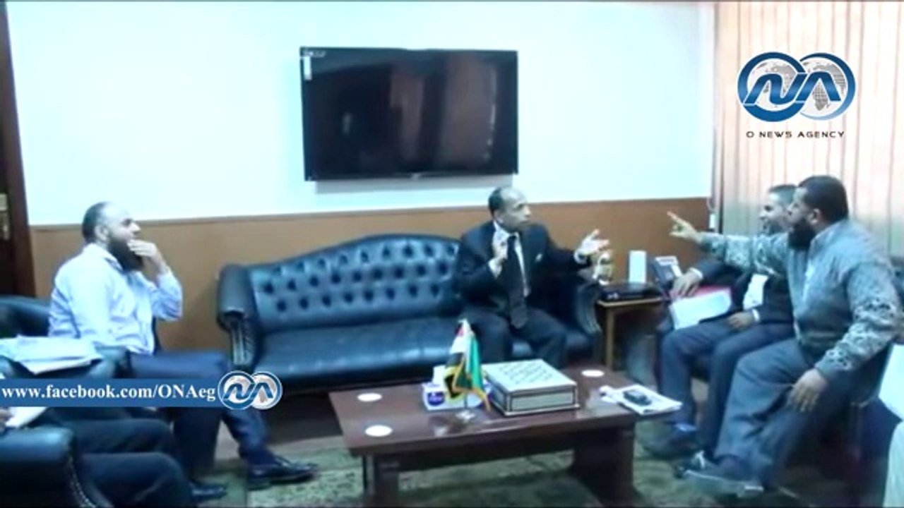 مشادة بين محافظ الفيوم و حزب النور لمناقشة مشكلات القطاعات المختلفة