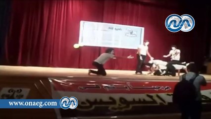 طلاب بجامعة القناة يطلقون راديو قلة مندسة فى أحتفالية كبيرة