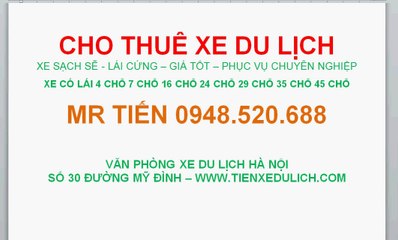 CHO THUÊ XE 7 CHỖ GIÁ RẺ 0948520688