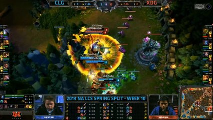 LCS NA W10D2 Game 1 CLG vs XDG