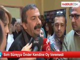 Sırrı Süreyya Önder Kendine Oy Veremedi