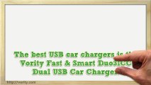 Vority Dual USB Car Charger 3.1Amp 15.5W (Black and White)