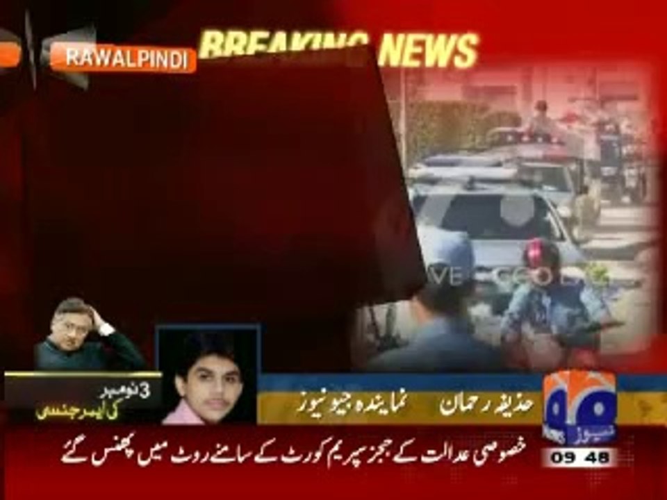 Foolproof security for Pervez Musharraf blocked judges on road