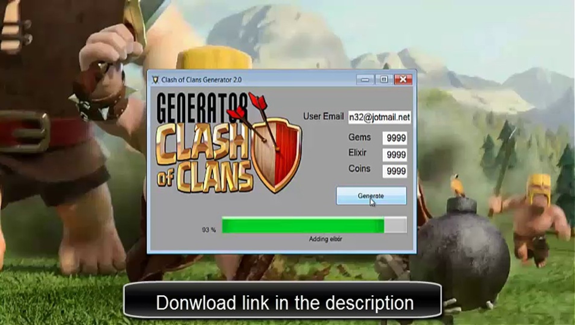 Clash of Clans Hack Free Gems Elixir & Coins Generator - Vídeo Dailymotion