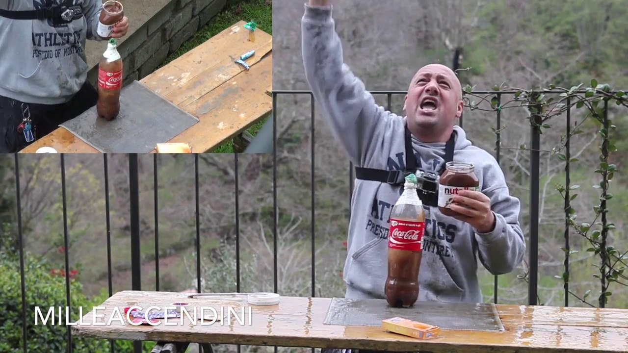 Le trick Mentos-Coca emmené plus loin...