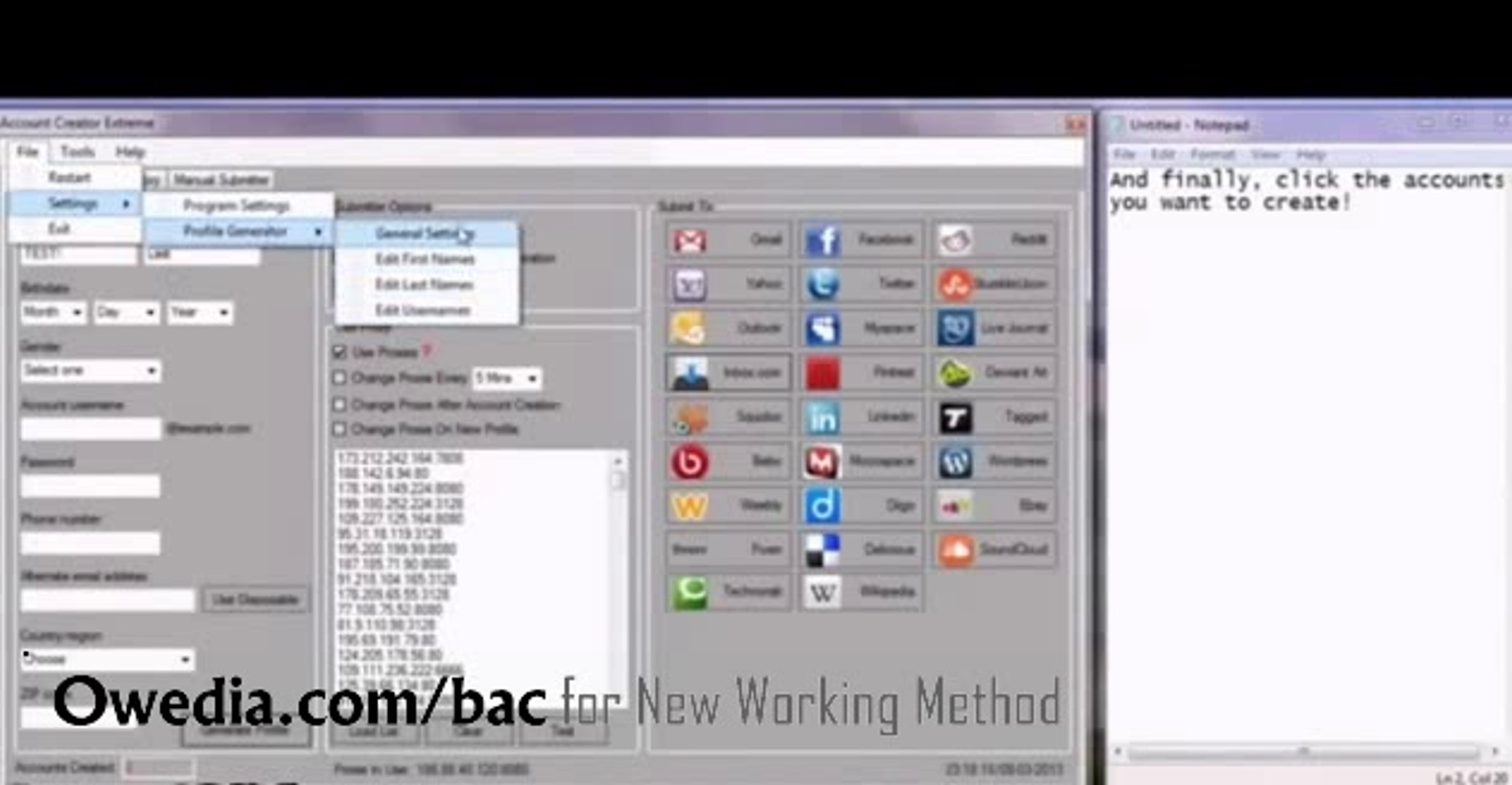 Account Creator Bot - Gmail, And more556