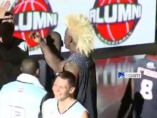 Dennis Rodman Plays Basketball Game Dressed As Drag Queen