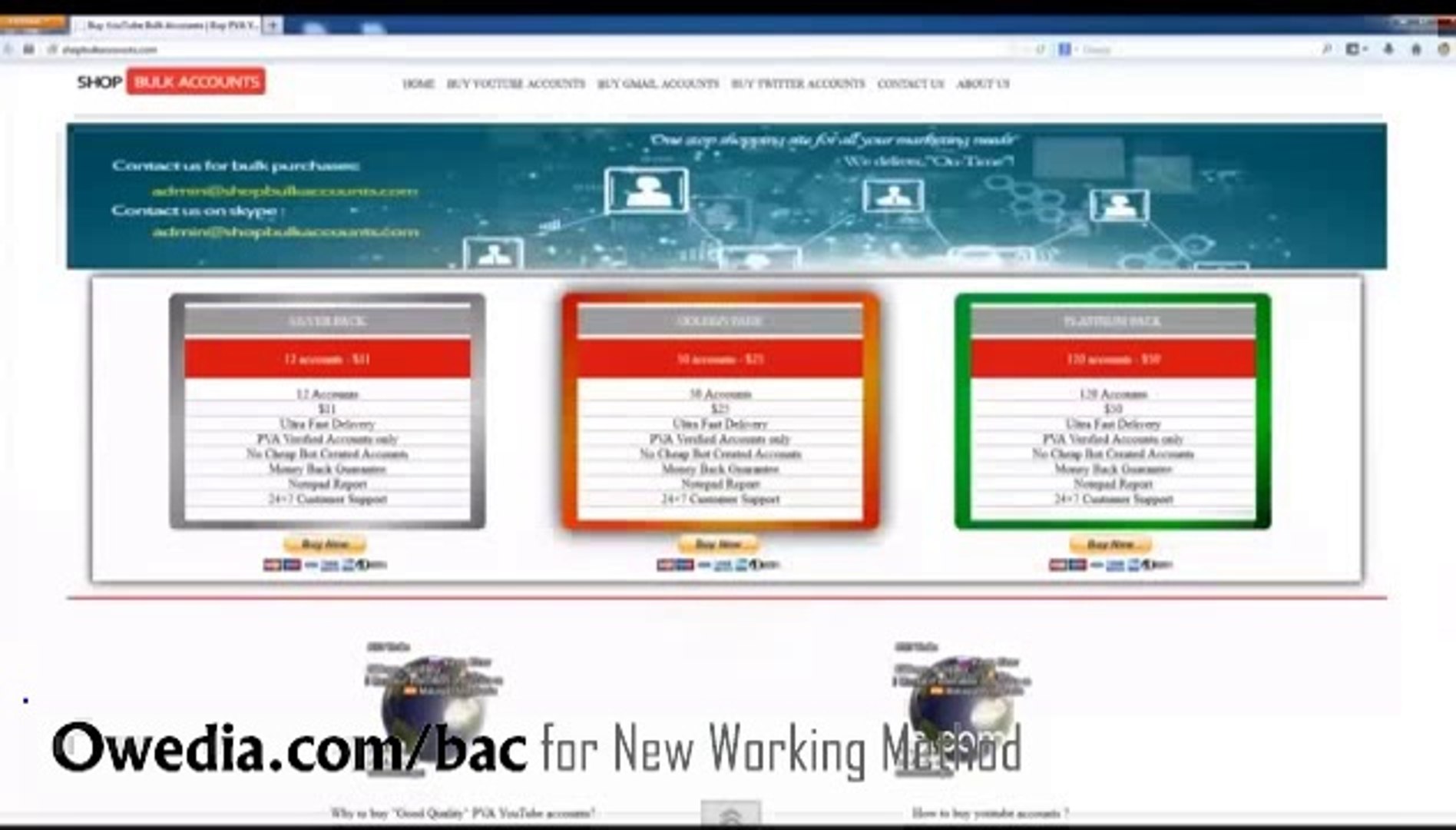 Buy Bulk YouTube Accounts, Gmail Accounts