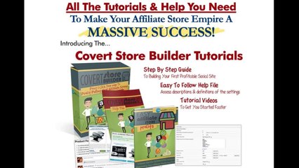 Covert Store Builder Theme Review - Build Affiliate Sites in Minutes!