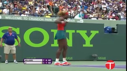 I was excited at the end -  Serena