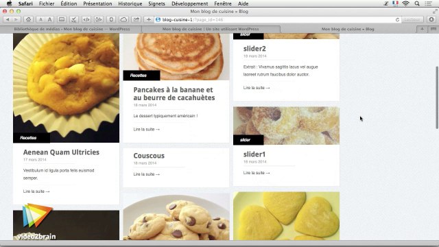 Créer un blog de cuisine avec WordPress : trailer | video2brain.com
