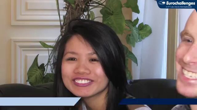 Vu Hông Yên et Quentin, ensemble grâce à l'agence club de rencontre Eurochallenges.