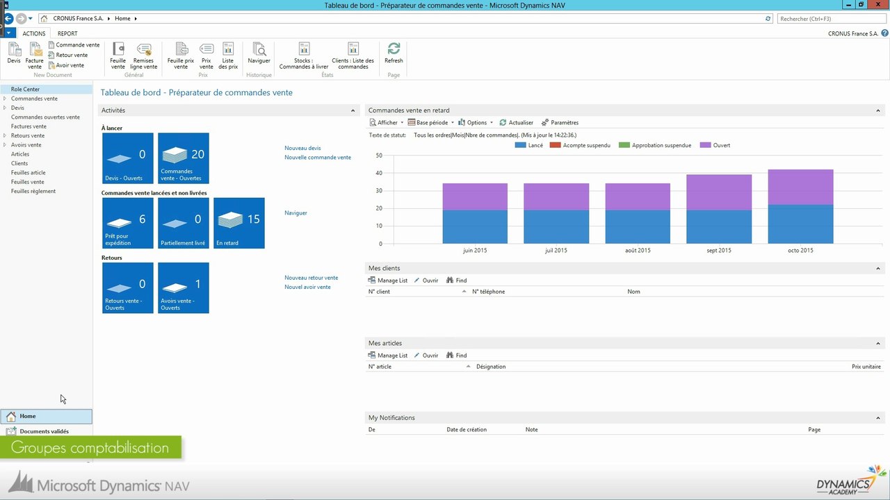 Formation Microsoft Dynamics NAV - Gestion de la trésorerie