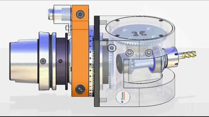 Gisstec GT Series - Ayarlanabilir Açılı Kafa ER32 (Mekanik Görünüm)