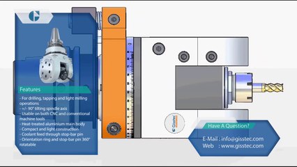 Gisstec GT Series - Ayarlanabilir Açılı Kafa ER32