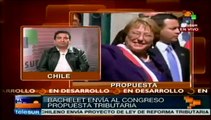 Bachelet presentará proyecto de reforma tributaria ante el Congreso