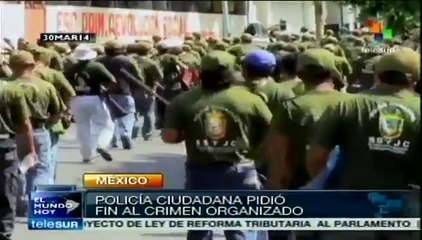 Policías ciudadanos exigen al Estado detenga el crimen en México