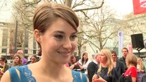 Shailene Woodley talks J Law at Divergent premiere