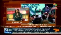 Aunque Araya renuncie a la elección costarricense, ésta se efectuará