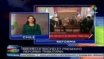 Presenta Bachelet su reforma de ley tributaria en Chile