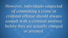 At What Point Can A Attorney Represent Someone Charged With A Crime?