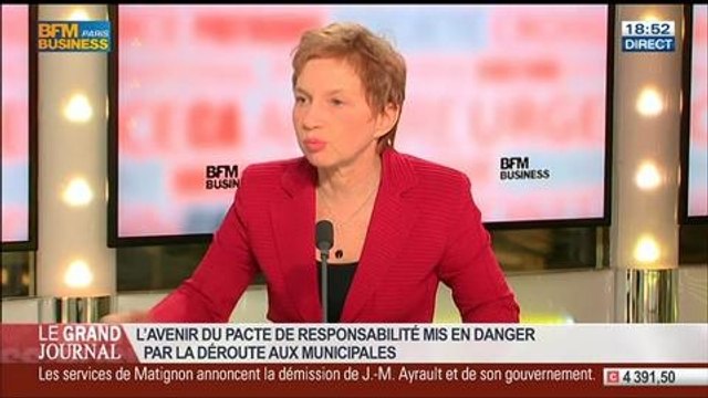 Laurence Parisot, ex-présidente du Medef, dans Le Grand Journal - 31/03 4/4