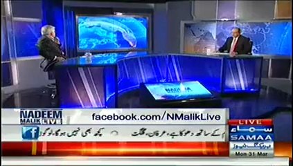 NADEEM MALIK LIVE (KHOWAJA MUHAMMAD ASIF SPECIAL INTERVIEW) – 31ST MARCH 2014