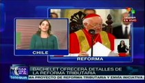 Presenta Michelle Bachelet al congreso chileno reforma tributaria