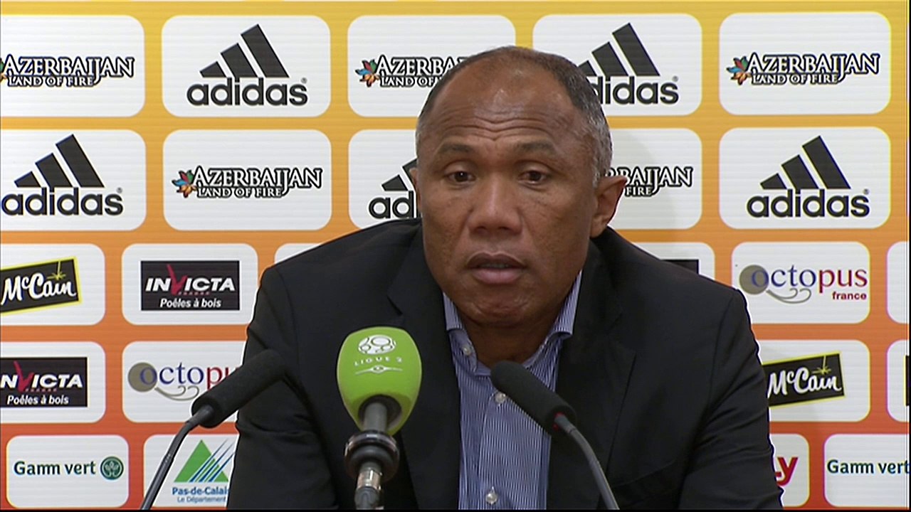 Conférence de presse RC Lens - Clermont Foot (1-1) : Antoine  KOMBOUARE (RCL) - Régis BROUARD (CF63) - 2013/2014