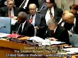 Saddam - Iraq UN representative response