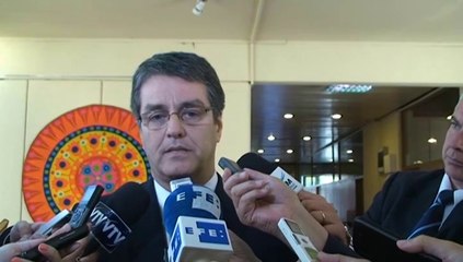 Director de la OMC pide evitar "posturas maximalistas" con miras a un acuerdo comercial global