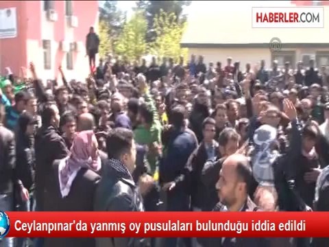 Ceylanpınar'da yanmış oy pusulaları bulunduğu iddia edildi