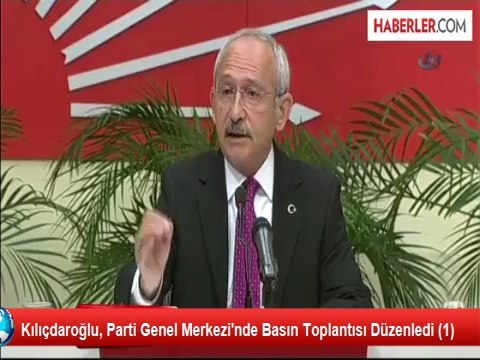 Kılıçdaroğlu, Parti Genel Merkezi'nde Basın Toplantısı Düzenledi (1)