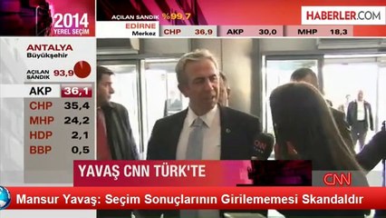 Mansur Yavaş: Seçim Sonuçlarının Girilememesi Skandaldır