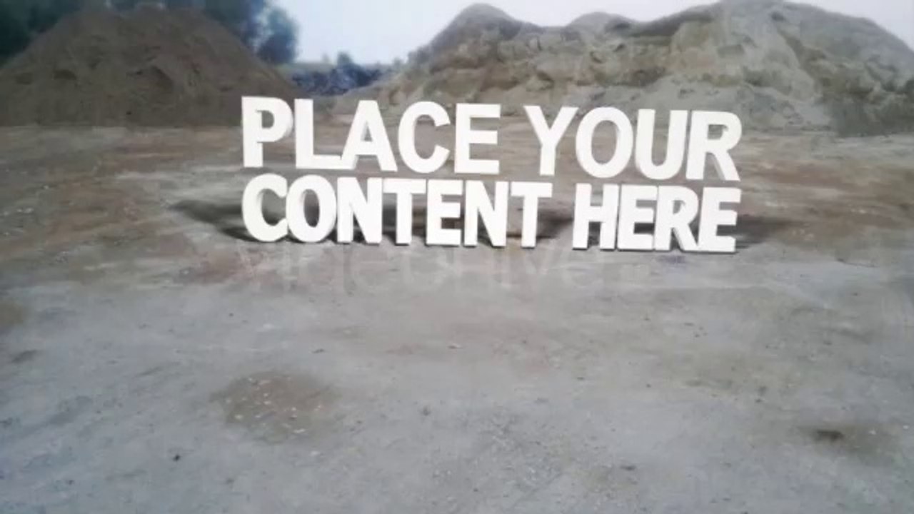 Construction Site - Tracked Scene 2 - After Effects Template